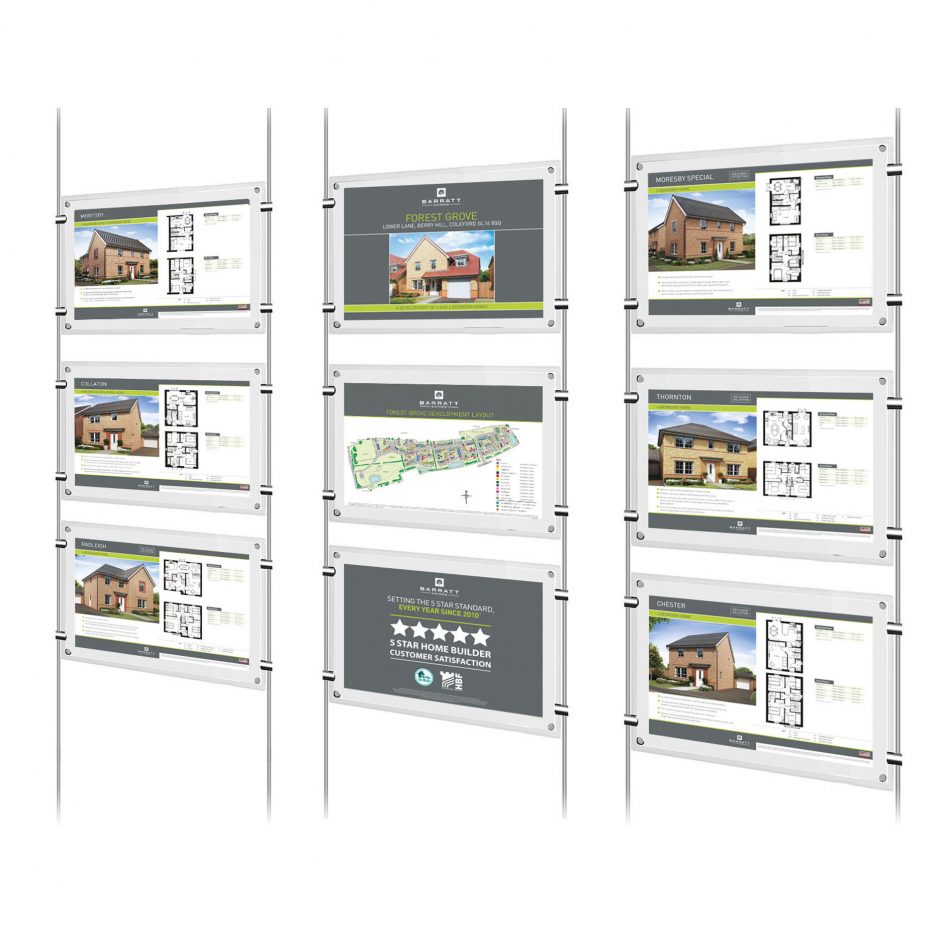 Barratt Homes - Estate Agent window display