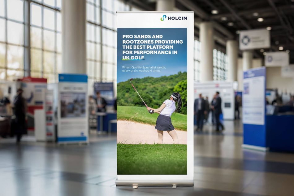 Roller Banner Design for Holcim – Scots Turf Show 2026